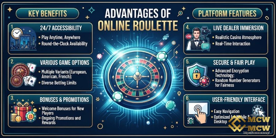 Advantages of Roulette at MCW MCW