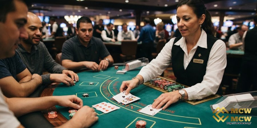Dealer Reveals and Determines the Final Result