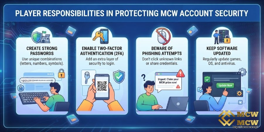 Player Responsibilities in Protecting MCW MCW Account Security Player Responsibilities in Protecting MCW MCW Account Security