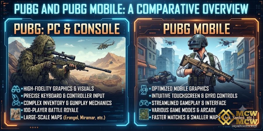 PUBG and PUBG Mobile