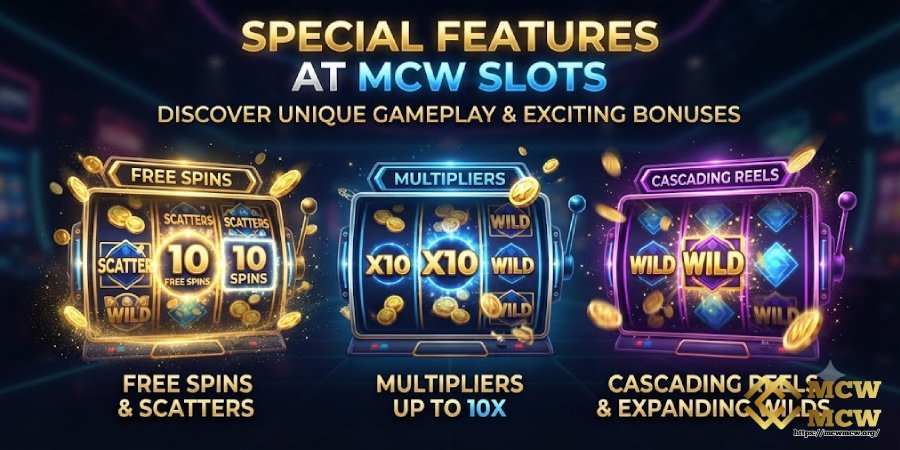 Special Features at MCW MCW Slots