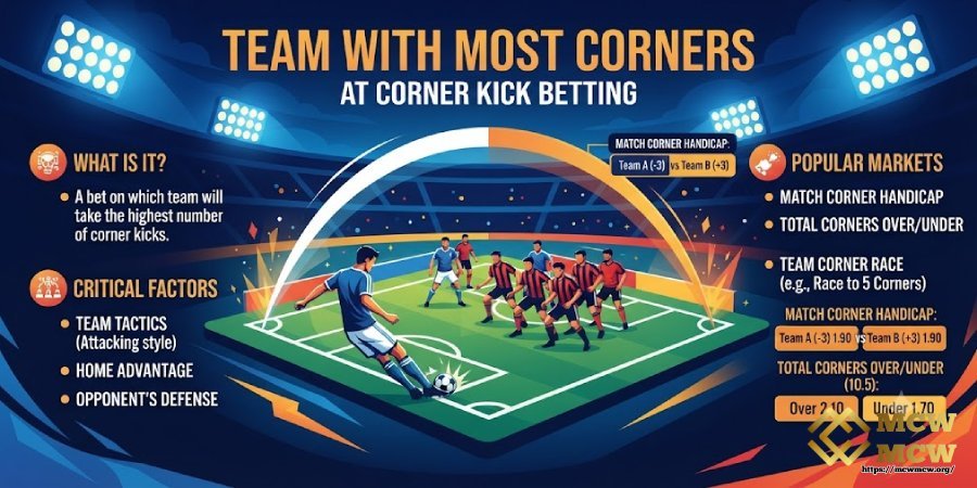 Team with Most Corners