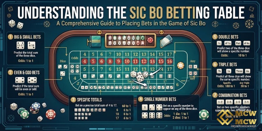 Understanding the Sicbo Betting Table