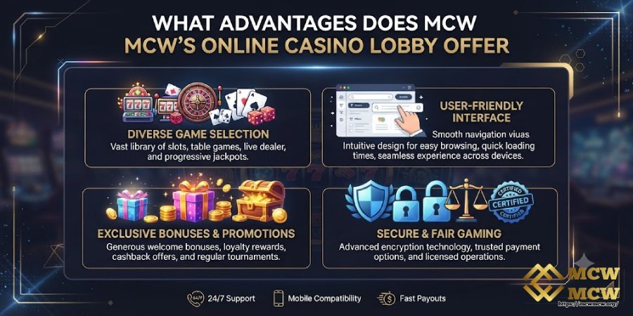 What Advantages Does MCW MCW's Online Casino Lobby Offer?